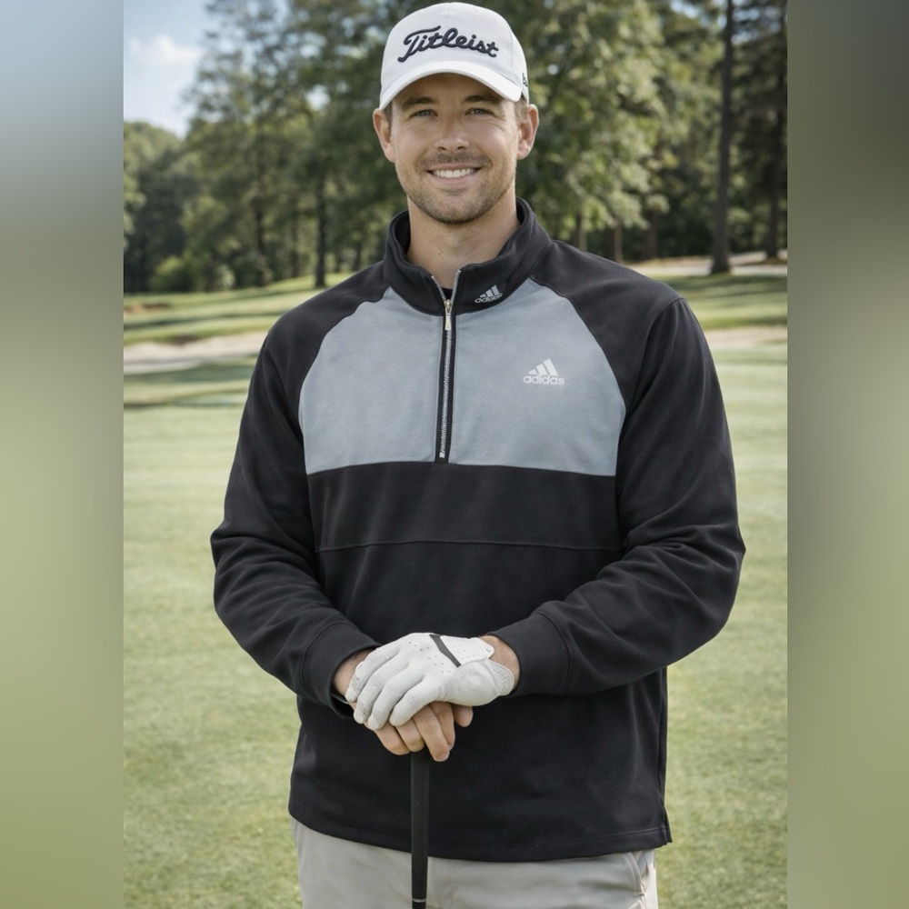 Adidas Golf (Clima Warm) Fleece Pull over‎ 1/4 zip (medium)